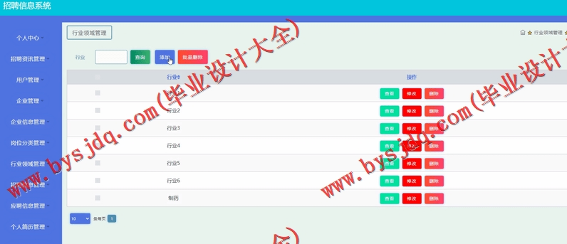 基于SSM的招聘信息系统的设计与实现