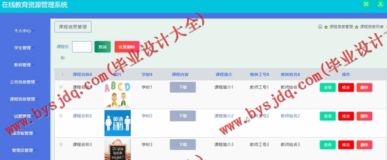 基于SSM的在线教育资源管理系统的设计与实现