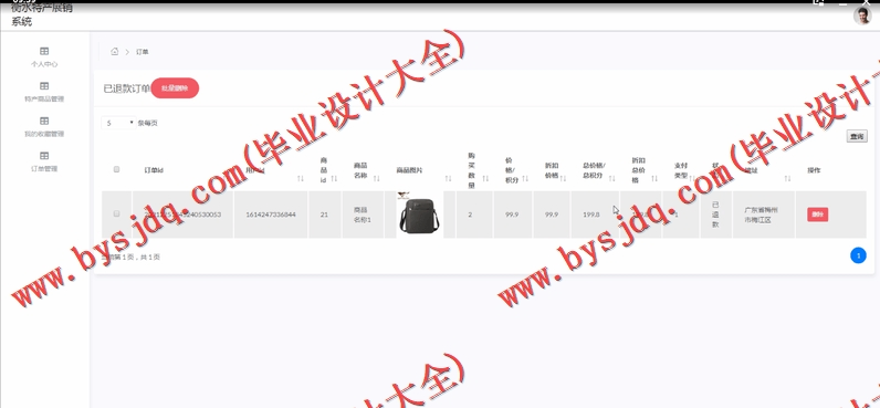 基于SSM的地方特产展销系统的设计与实现