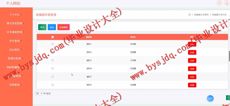基于SSM的个人网站的设计与实现