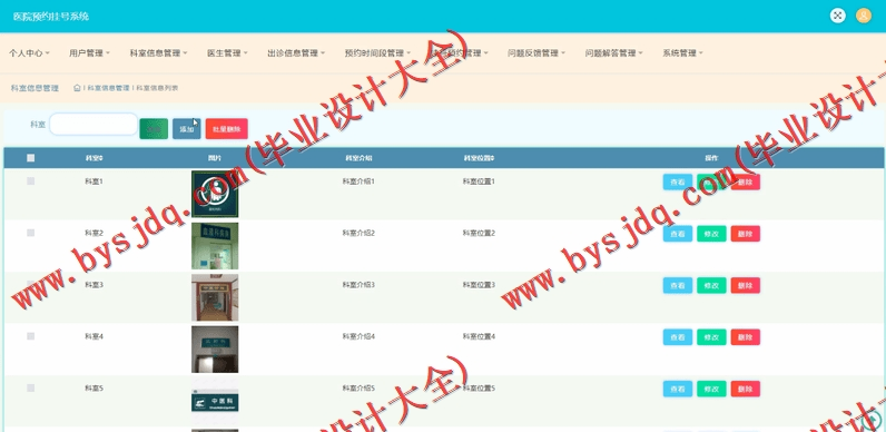 基于SSM的医院挂号预约系统的设计与实现