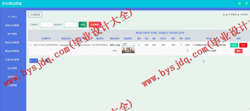 基于SSM的手办商城的设计与实现