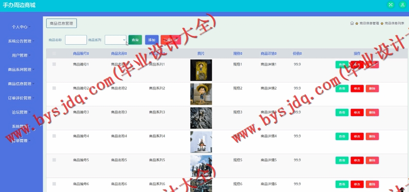 基于SSM的手办商城的设计与实现