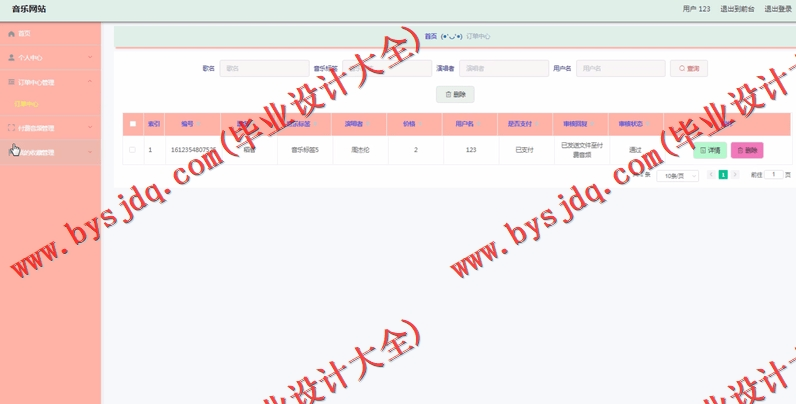 基于Vue的音乐网站的设计与实现
