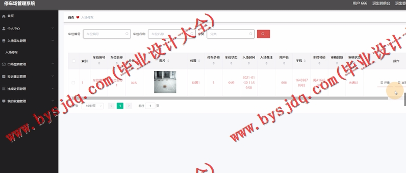 基于Vue的停车场管理系统的设计与实现