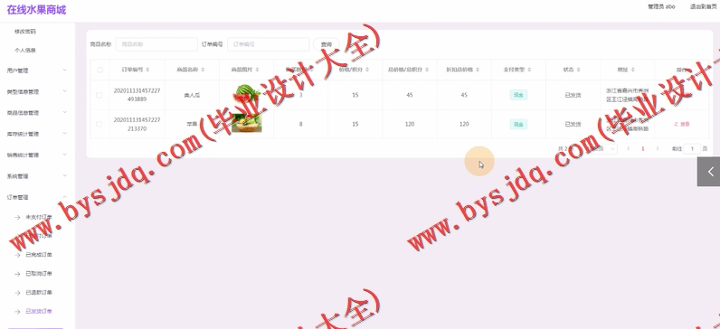 基于Vue的在线水果商城的设计与实现