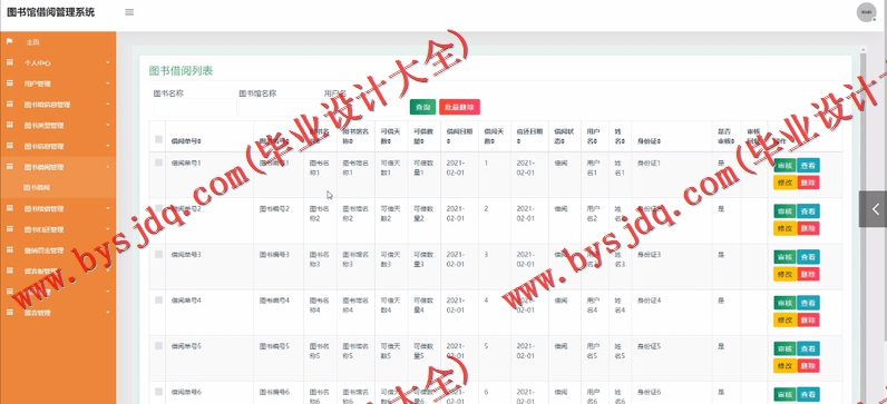基于SSM的图书借阅管理系统的设计与实现