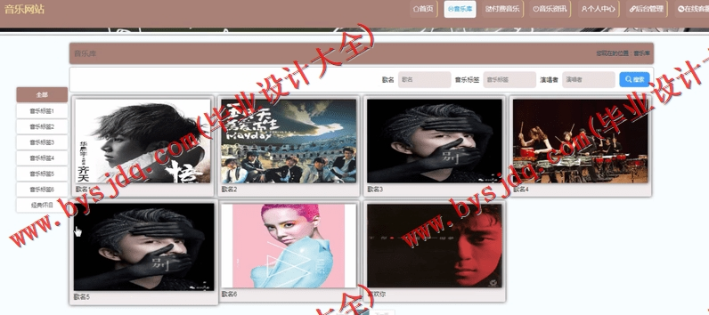 基于Vue的音乐网站的设计与实现
