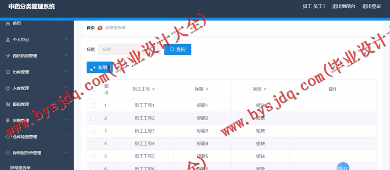 基于Vue的中药分类进销存管理系统的设计与实现