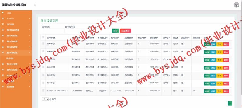 基于SSM的图书借阅管理系统的设计与实现