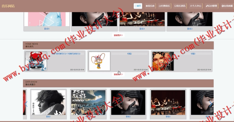 基于Vue的音乐网站的设计与实现