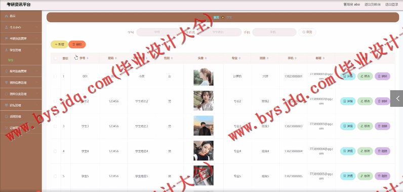 基于SpringBoot+SSM的考研资讯平台的设计的设计与实现