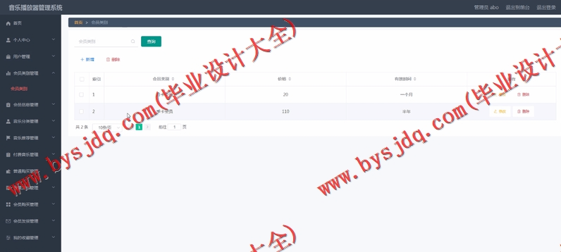 基于Vue的音乐网站的设计与实现