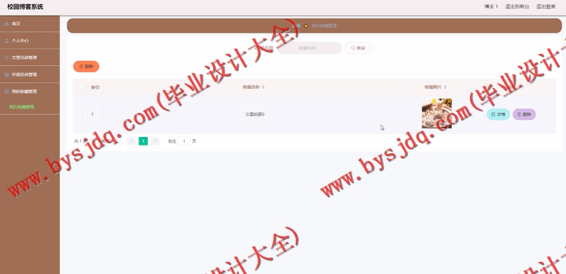 基于SpringBoot+SSM的校园博客系统的设计与实现