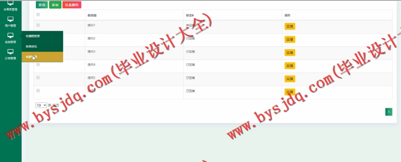 基于SSM的水果在线销售系统的设计与实现