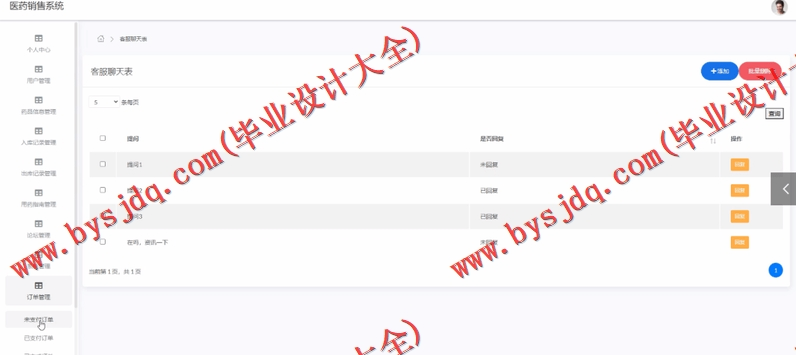 基于SSM的药品购物网站的设计与实现