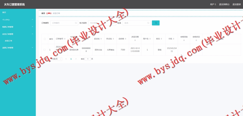 基于SpringBoot+SSM的火车订票系统的设计与实现