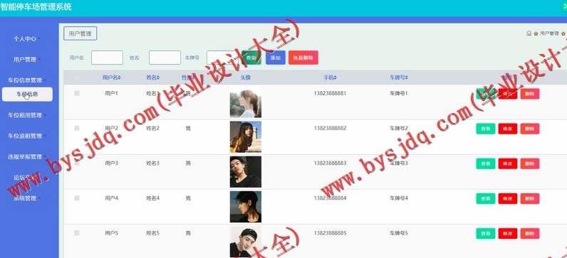 基于SSM的智能停车场管理系统的设计与实现