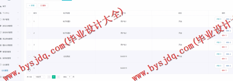 基于Vue的游戏论坛的设计与实现