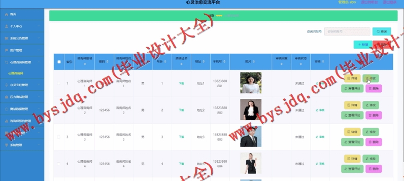 基于SpringBoot+SSM的心灵治愈交流平台的设计与实现