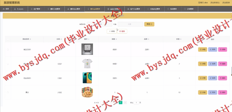 基于SpringBoot+SSM的旅游管理系统的设计的设计与实现