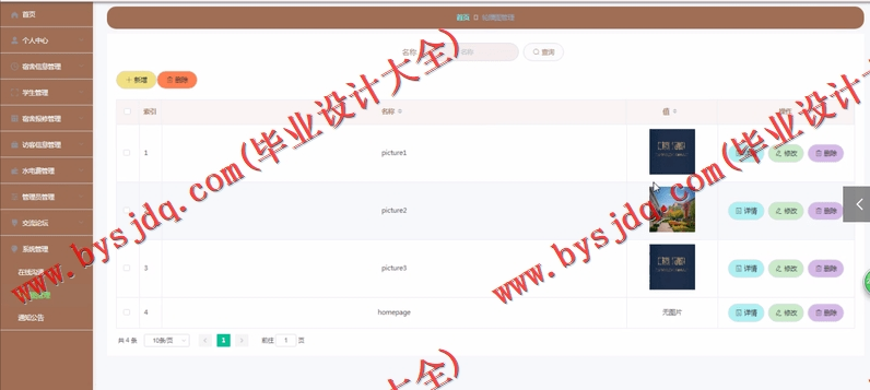 基于Vue的学生宿舍管理系统的设计与实现