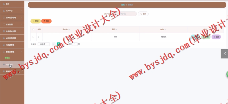 基于Vue的学生宿舍管理系统的设计与实现