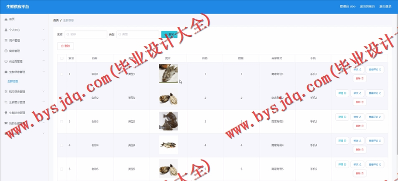 基于Vue的SSM生鲜供应平台的设计与实现