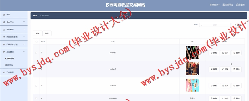 基于SpringBoot+SSM的校园二手交易网站的设计与实现
