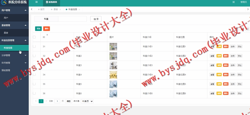 基于Vue的医院分诊系统的设计的设计与实现