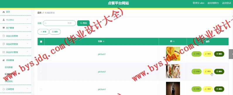基于SpringBoot+SSM的点餐平台网站的设计的设计与实现