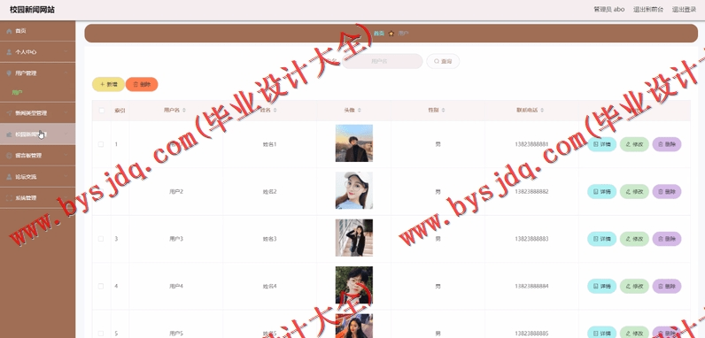 基于SpringBoot+SSM的校园新闻网站的设计的设计与实现
