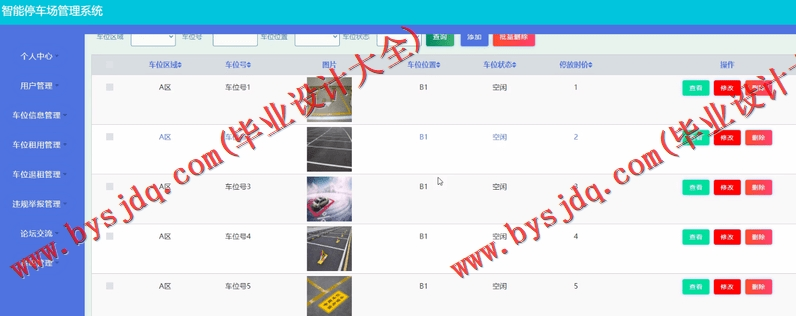 基于SSM的智能停车场管理系统的设计与实现