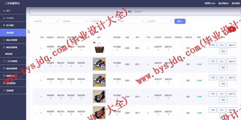 基于SpringBoot+SSM二手交易平台的设计与实现