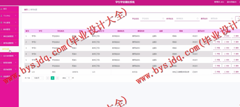 基于SpringBoot+SSM的学生毕业离校系统的设计的设计与实现