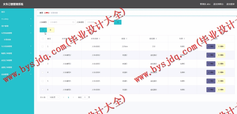 基于SpringBoot+SSM的火车订票系统的设计与实现