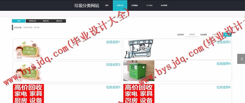 基于SpringBoot+SSM的垃圾分类网站的设计的设计与实现