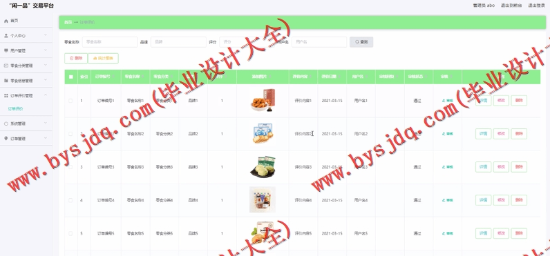 基于SpringBoot+SSM的闲一品网上商城的设计的设计与实现