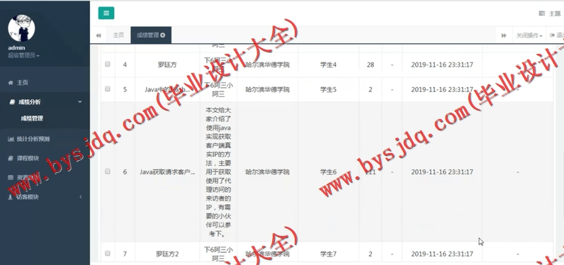 基于SSM的基于分类算法的学业警示预测系统的设计与实现