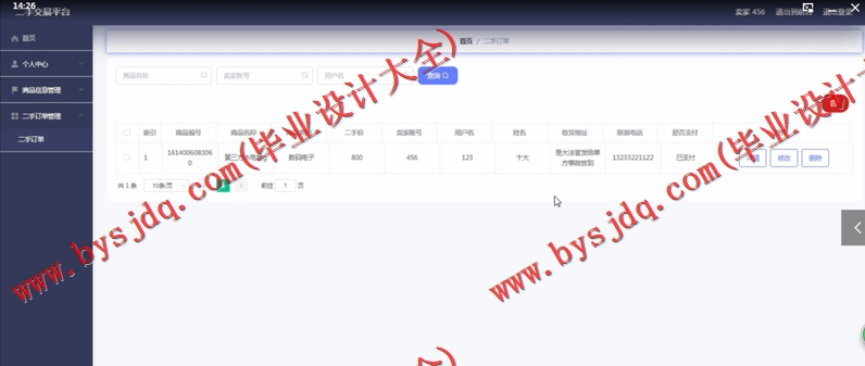基于SpringBoot+SSM二手交易平台的设计与实现