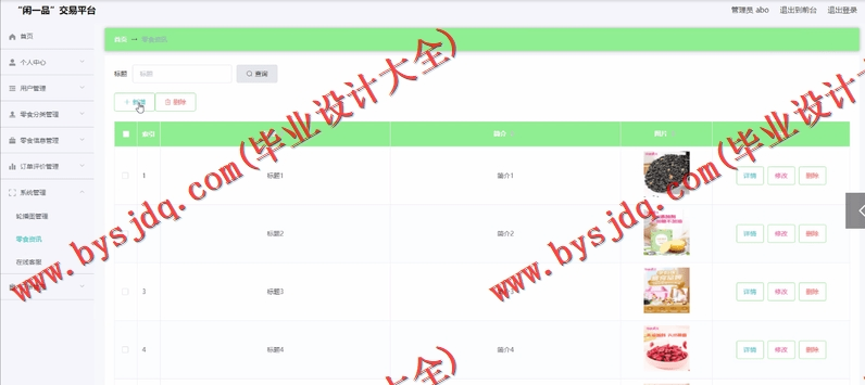 基于SpringBoot+SSM的闲一品网上商城的设计的设计与实现