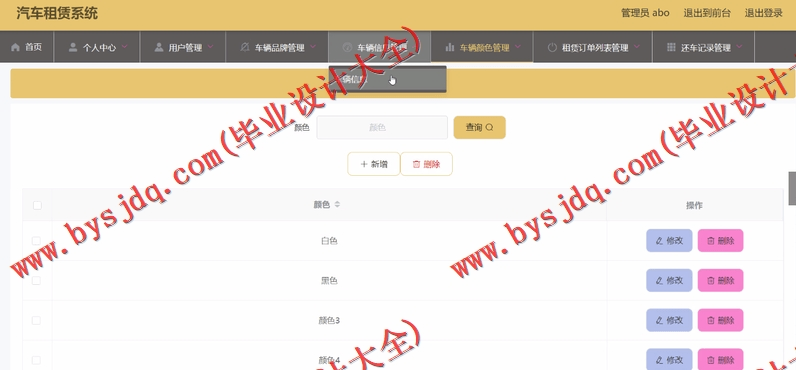 基于SpringBoot+SSM的汽车租赁平台的设计的设计与实现