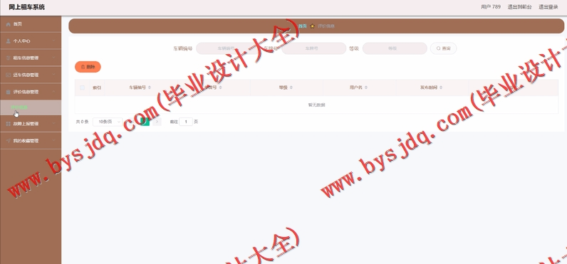 基于Vue的网上租车管理系统的设计与实现