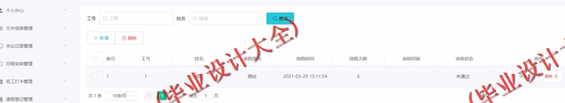 基于Vue的网上办公自动化系统的设计的设计与实现