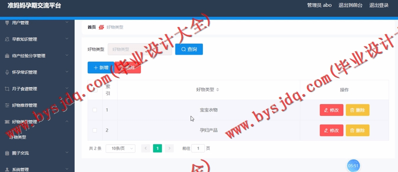 基于SpringBoot+SSM的准妈妈孕期交流平台的设计的设计与实现