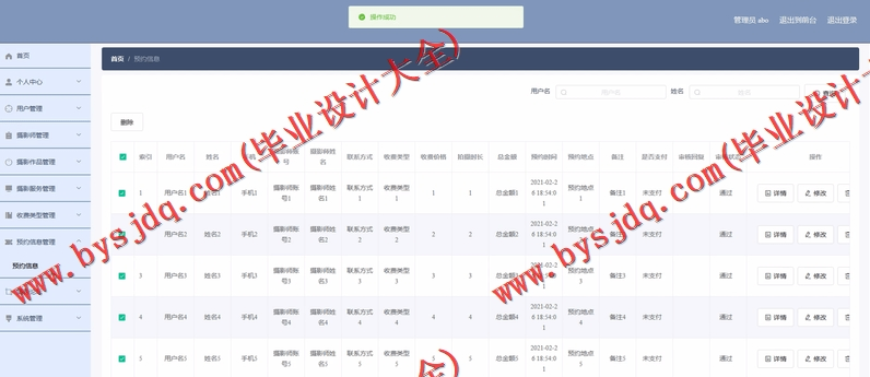 基于SpringBoot+SSM的摄影网站的设计与实现