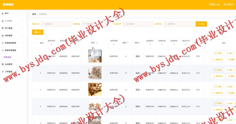 基于SpringBoot+SSM的家具商城的设计与实现