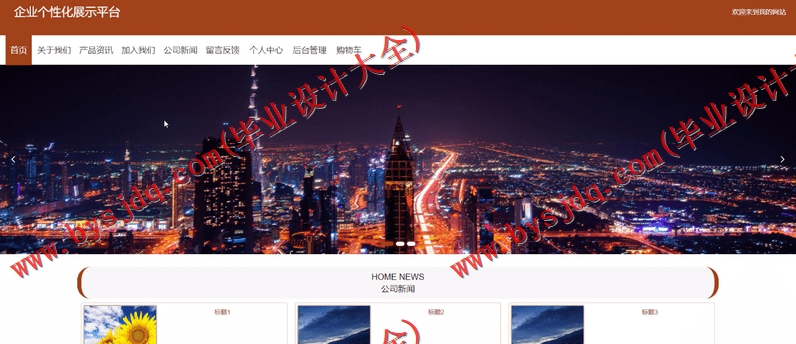 基于Vue的企业个性化展示网站的设计的设计与实现