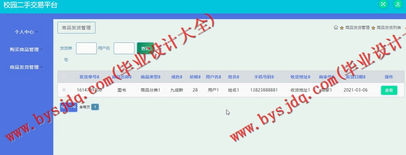 基于SSM的校园二手交易平台的设计与实现