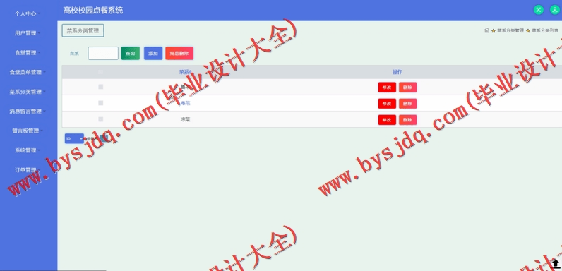 基于SpringBoot+SSM的餐厅点餐系统的设计的设计与实现